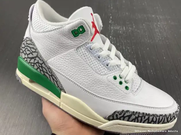 Official Maikesneakers Jordan Green CK9246-136 (W) Retro 3 Lucky 0504